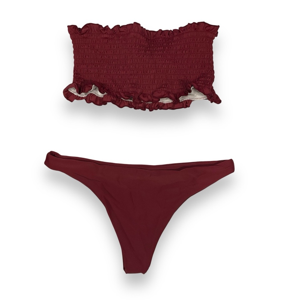 Maroon bikini